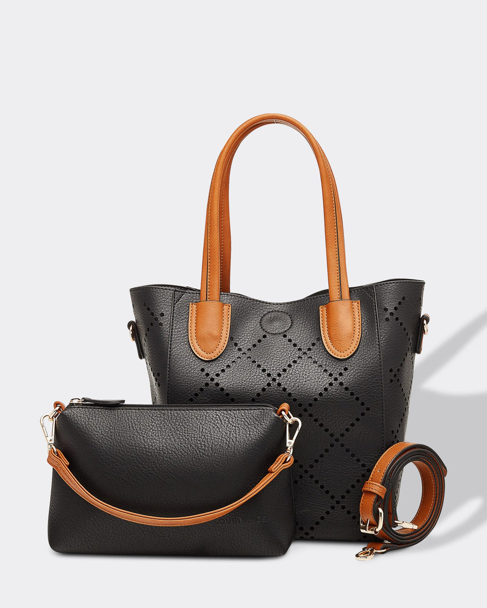 Black Vegan Leather Bag The Petite Alternative